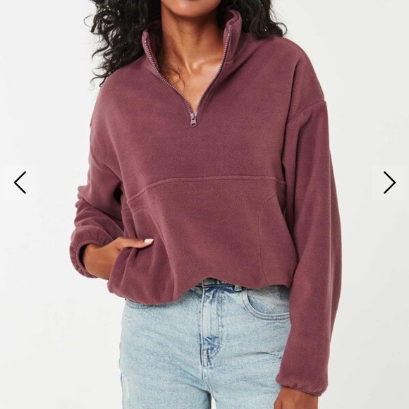 Ardene Mock Fleece Sweatshirt | Size Large - Picture 1 of 5